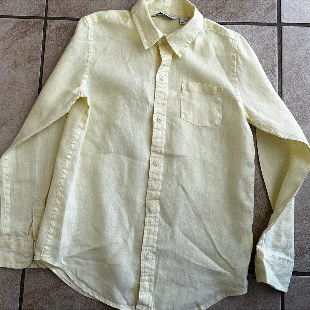 Janie and Jack Linen long sleeve shirt